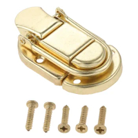 Metal Lock Hasp Latch Clasp Toggle Buckle Luggage Guitar Flight Case Wooden Gifts Box Button Knot Drawbolt Closure Latch 60*35mm