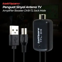 Taffware Penguat Sinyal Antena TV Amplifier Signal Booster DVB-T2-TFL-D15 - Black