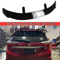 For Honda Jazz Shuttle 2016-2023 Car Rear Roof Spoiler Wing Gloss Black Decoration Lip Body Kit Tuning Cover ABS Accessories