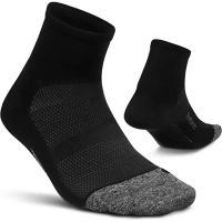 Tất vớ thể thao Feetures ( SET 4 đôi ) cổ ngắn, lửng cho nam nữ, hàng dệt kim xuất khẩu Mỹ 83% cotto
