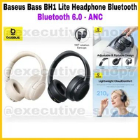 Baseus Bass BH1 Lite Headphone Bluetooth Bluetooth 6.0 - ANC Black
