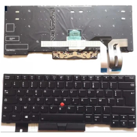 French Azerty Backlit Keyboard for Lenovo Thinkpad E480 E485 L480 L380 T490 T14 E490 E495 L490 T495 yoga T480S L390 P43S P14S FR