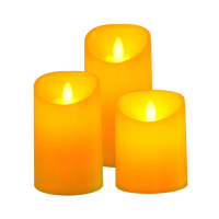 【拼創生活】LED仿真蠟燭15cm/3入(電子蠟燭 LED蠟燭燈 夜燈 假蠟燭 電子蠟燭燈 生日求婚 排字蠟燭)