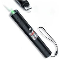 Green USB Rechargeable Laser Pointer High Power Green Light Flashlight Laser Sight Pointer Pen High Power Laser Equipo Tactico