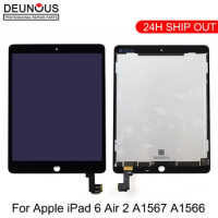 New 9.7" For Apple Ipad Air 2 ipad 6 A1567 A1566 Full Lcd Display With Touch Screen Digitizer Panel Assembly Complete