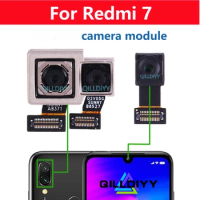 Front Rear View Back Camera For Xiaomi Redmi 7 Redmi7 Main Facing Frontal Camera Module Flex Cable Replacement Parts