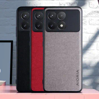 Textile Case for Poco X6 Pro X6 Soft TPU with Hard PC 3in1 material perfect touching feel for xiaomi poco x6 pro case