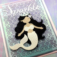 Alinacutle Metal Cutting Dies Cut Build Up Sea Mermaid Scrapbooking Paper Craft Album Card Punch Knife Art Cutter Etched Dies