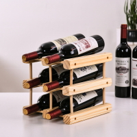 DIY創意紅酒架子木質紅酒架 時尚歐式 葡萄酒展示架 酒櫃