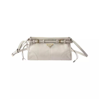Prada Bonnie Small Leather Shoulder Bag White