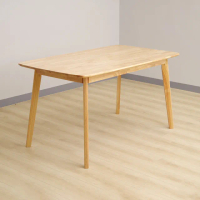 【HappyLife】簡約實木餐桌 140x80公分 Y11258(實木桌 餐桌 桌子 書桌 辦公桌 咖啡桌 木桌子)