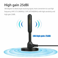 Amplified HD TV Antenna, Digital Indoor HDTV Antenna 4K VHF UHF Television Local Channels Detachable Signal Amplifier