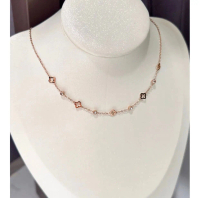 Kalung Skena Bintang Y2K untuk Perempuan Perhiasan Titanium Wanita Rose