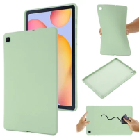 Tablet Galaxy Tab S6 Lite P610 Silicone Case For Samsung S6 PLite Liquid Soft Cover For Samsung Galaxy P610 P615 Capa Fundas