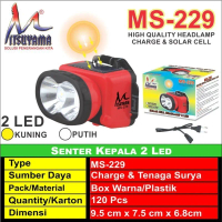 Senter Kepala Mitsuyama Charge tenaga Surya MS-229
