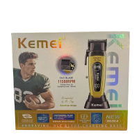 KEMEI km90-4 ปัตตาเลี่ยนตัดผม ไร้สาย เสียงเงียบ มาพร้อมแท่นชาร์จ 11500 รอบ