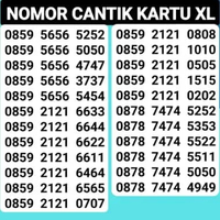 NOMOR CANTIK XL KARTU PERDANA XL 0859 2121 0808
