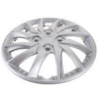 Silver Universal Hubcap Wheel Covers Auto Tire Rim Covers Replacement Car Vehicle Wheel Rim Skin Cover 14 Inch