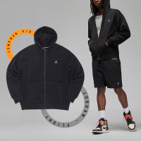 Nike 連帽外套 Jordan Essentials Jacket 男款 黑 棉質 喬丹 休閒 寬鬆 DQ7351-010
