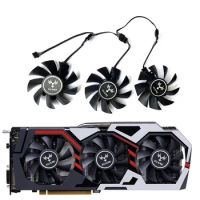 3pcs 75mm 4pin igame Gtx 1060 For Colorful igame Geforce Gtx 1070Ti Gtx 1080 Gtx 1050 Graphics Card Fan