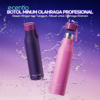 Ecentio Tumbler Stainless Steel 1000ml Silicone Handle Outdoor Bottle