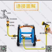 【全球優品匯】水管收納 水管車 水管車捲管器 水槍收納盤工具 水管車架 捲水管器 方便收納 水管收納架 水管
