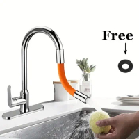 Kitchen Sink Faucet Extender Hose Universal Bathroom 360° Rotating Extension Bending Washbasin Water Tap Filter Tube Splash Head