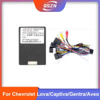 16 pin Android Wiring Harness Power Cable Adapter with Canbus Box DJ-003 For Chevrolet Lova/ Captiva/ Gentra/ Aveo/Epica