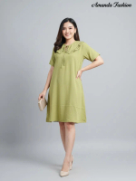 Daster Amanda Nada Rempel Rayon Premium daster Ibu & remaja L (LD 96 -100, PB 105 - 110)  XL (LD 105