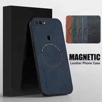 Case OPPO A5S / A7 /A11K / F9 / F9 PRO Casing Magsafe Luxury Magnetic OPPO A5S BIRU