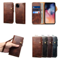 Genuine Leather Flip Wallet Pocket Stand Case For Apple Iphone 13 12 11 X Xr Xs Pro Max Flip Cases For Iiphone 7 8 Plus Se 2020