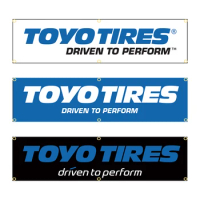 60X240cm Toyo Tires Banner Flag Polyester Printed Garage or Outdoor Decoration Tapestry