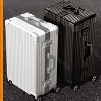 行李箱22吋女高CP值旅行箱24吋26吋28吋超大容量登機拉桿箱鋁框系列拉桿