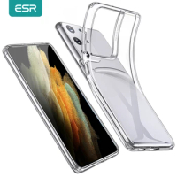 ESR Clear Case for Samsung Galaxy S21 S21 Plus S21 Ultra Transparent Soft TPU Silicone Case for Galaxy S21+ Project Zero Cases