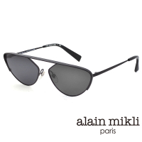 【Alain Mikli】法國時尚週 歐美前衛造型太陽眼鏡(霧黑 A04012-001)