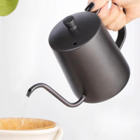 350ML Pour Over Coffee Kettle Long Gooseneck Kettle Spout Coffee Pots Drip Coffee Maker Kettle Stainless Steel Cafe Pot