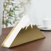 富士山紙巾座-三角形雪山紙巾架 酒店 咖啡廳 餐桌紙巾夾 西餐紙巾架 衛生紙架