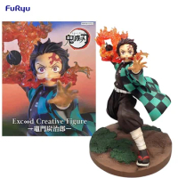 In Stock FuRyu Exceed Creative Figure Demon Slayer Kamado Tanjirou Ver. 13CM PVC Anime Action Figures Model Collection Toy