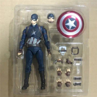 16cm Marvel Avengers: Captain America 2 Handmade Model Doll Gift Ornament Can Be Collected, Decorated, And Gifted