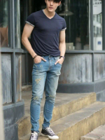 TY1163 กางเกงยีนส์ผู้ชายทรงขาเดฟ TBY Jeans
