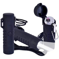 Premium Jobon Explorer Korek Api Elektrik Plasma Arc Outdoor Waterproof+Senter - F1230 Laris