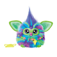 【ToysRUs 玩具反斗城】Furby 菲比小精靈 電子互動絨毛玩偶 -極光藍綠色