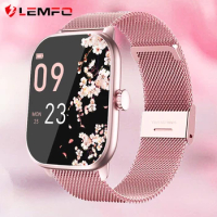 LEMFO Smart Watch For Women Bluetooth Call Music Smartwatch Women Full Touch Dial Fitness Tracker Waterproof Women Watch 2.01"