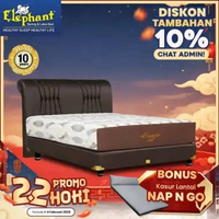 Elephant Springbed Set Crystal Komplit Set 180x200