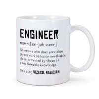 Engineer Definition Mug Someone Who Does Precision Funny Engineer Gifts Tea Cup Coffee Mug 11 oz Ceramics Home Drinkware for IT