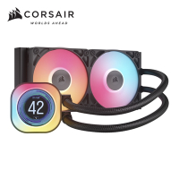 【CORSAIR 海盜船】iCUE LINK TITAN LCD 240 RGB CPU水冷散熱器【黑】