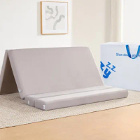 Foldable Mattress 4Inch Folding Mattress Fold Out Floor for Adults Guest Camping With Headrest Sleeping Bedroom freight free