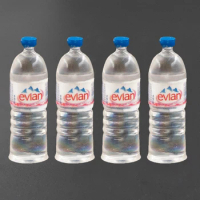 4Pcs 1/12 Dollhouse Supermarket Miniature Mineral Water Bottle Mini Drinks Toy for ob11 bjd Doll House Decoration accessories