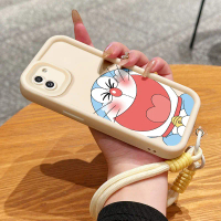 Casing Hp untuk Samsung Galaxy A03 Case Casing Anime yang lucu Pola Sky Eye gantung tali shell HP Ka