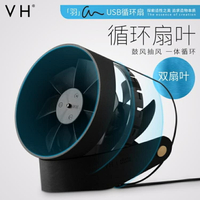 VH羽觸控USB風扇迷你超靜音辦公室桌面小型電扇學生宿舍USP 雙11全館免運